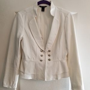 White House Black Market Ecru Jacket